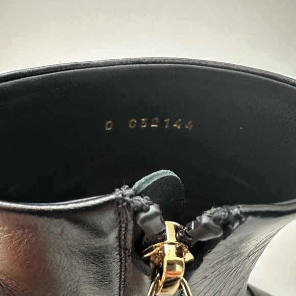 CHANEL CC Karl Lagerfeld Black Captoe Patent Ankle Heel Booties Boots 38 - Picture 8 of 10